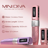 Popu Mini Diva Wireless PMU Machine with 3.0mm Stroke - Pink