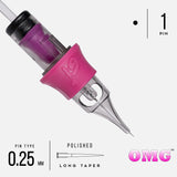 Girlz Ink OMG Needles - 1 Round Liner #8 0.25mm 20 Pcs
