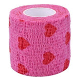 Pink with Red Hearts Grip Tape