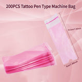 Tattoo Machine Bags with Self-Adhesive Feature – Pink– Pack of 200