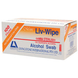 Liv-Wipe Alcohol Swabs Gamma Sterilised, 100 per Box